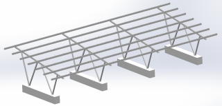 All-aluminum Carport PV Mounting System MD-CP03